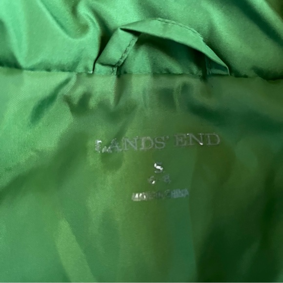 Lands’ End Green Down Puffer Vest - Picture 7 of 8